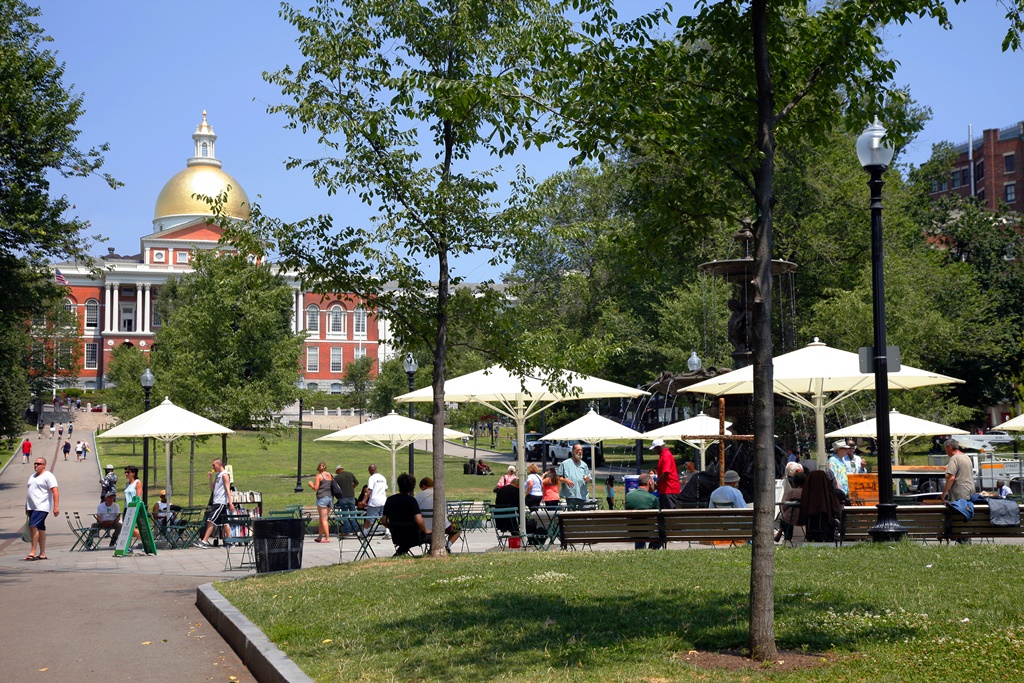 Boston Common, a belvárosi Park és a State House